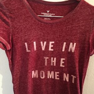 Maroon graphic Tee